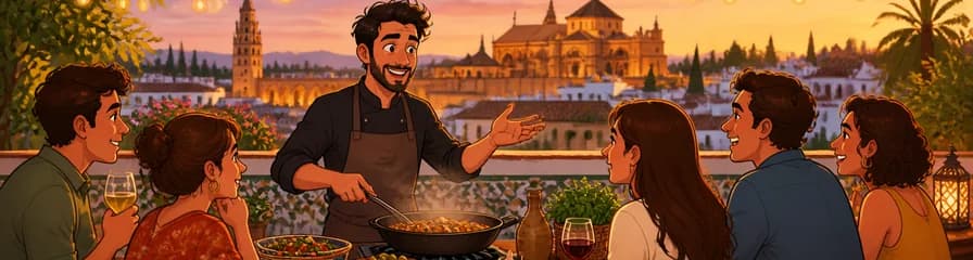Experimenta la gastronomía cordobesa en un show cooking en vivo desde una azotea local