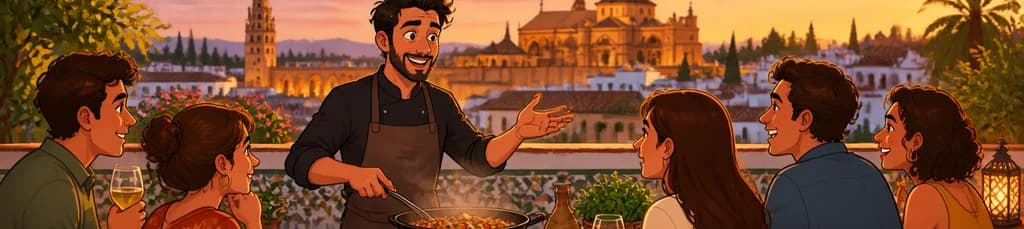 Experimenta la gastronomía cordobesa en un show cooking en vivo desde una azotea local