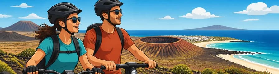 Recorridos de 3 a 4 horas en bicicleta eléctrica o scooter desde Corralejo