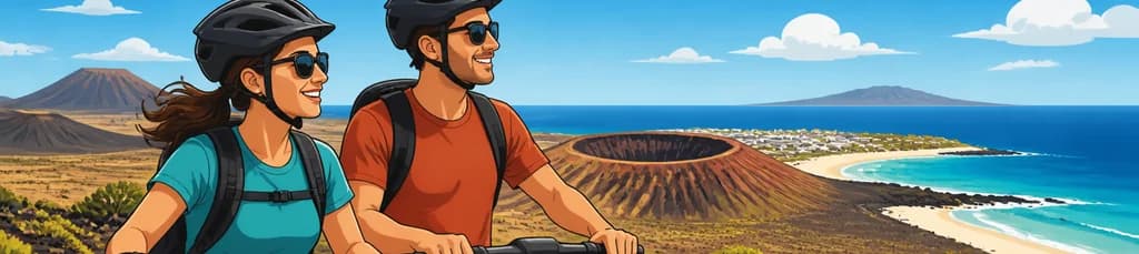 Recorridos de 3 a 4 horas en bicicleta eléctrica o scooter desde Corralejo