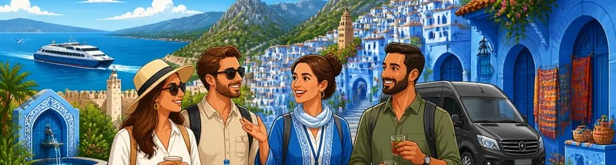 Una experiencia de lujo en la Ciudad Azul: excursión VIP de un día desde Tarifa a Tánger y Chefchaouen