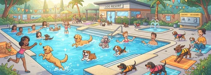 Sesión matutina en la piscina canina de VivePets