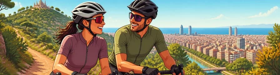 Tour privado de ciclismo de grava de 3 horas en Barcelona con recogida