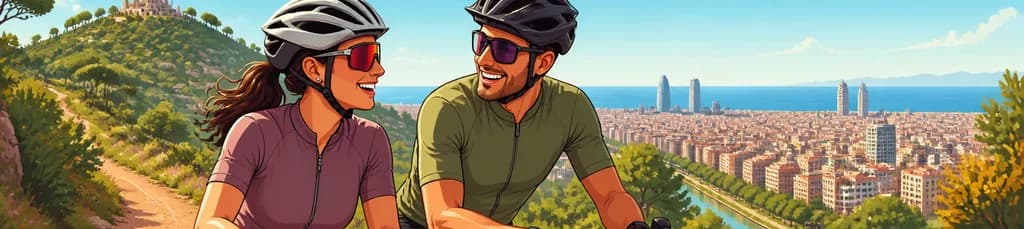 Tour privado de ciclismo de grava de 3 horas en Barcelona con recogida