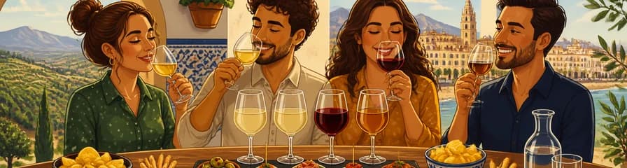 Experiencia de cata de vinos andaluces en Málaga