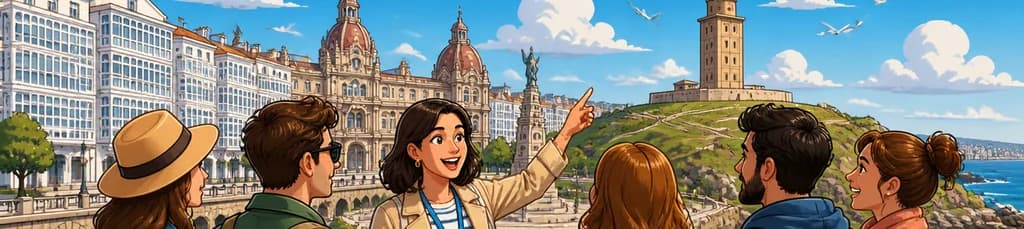 Recorrido turístico privado de medio día por La Coruña con guía