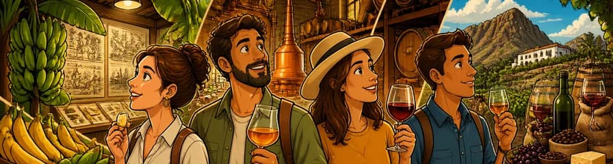 Recorrido guiado con cata por el Museo del Plátano, la Destilería de Ron y una Bodega