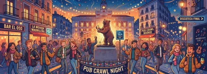 Descubre la mejor ruta de bares y fiesta en Madrid