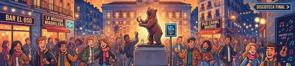 Descubre la mejor ruta de bares y fiesta en Madrid