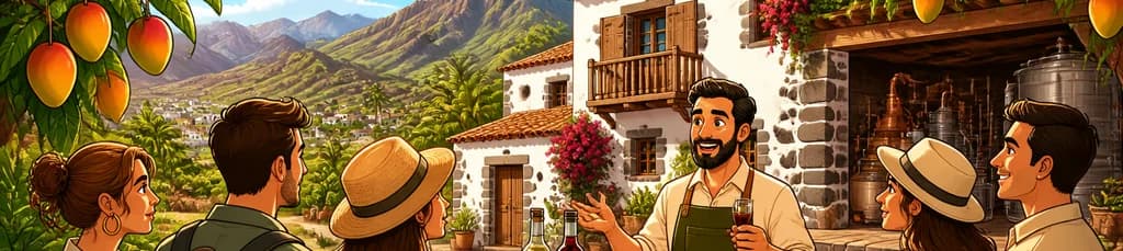 Descubre un caserío canario en Mogán, con finca de mangos y fábrica de vermut