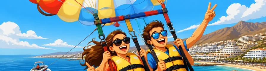 Vuelos en parasailing en Puerto Rico, Gran Canaria