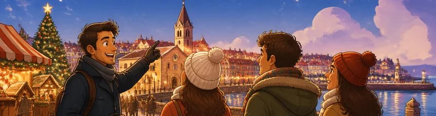 Tour privado navideño mágico por la ciudad de Gijón