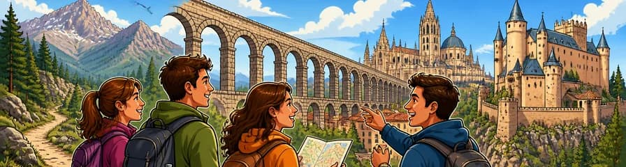 Senderismo y exploración monumental en Segovia con transporte desde Madrid
