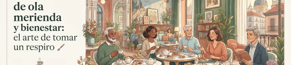 Una tarde de merienda y bienestar: el arte de tomar un respiro