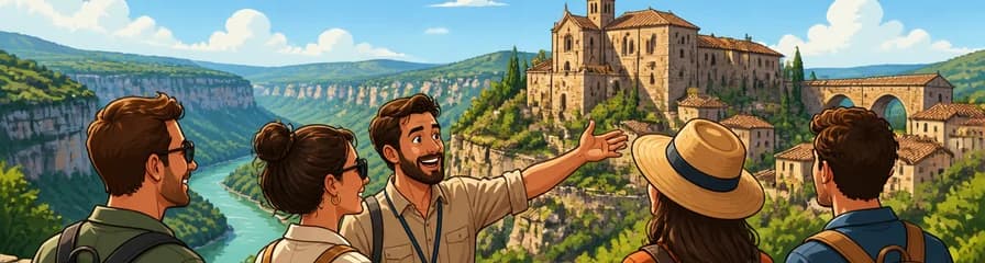 Excursión privada de un día completo a Alquézar con salida desde Zaragoza