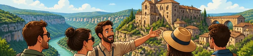 Excursión privada de un día completo a Alquézar con salida desde Zaragoza