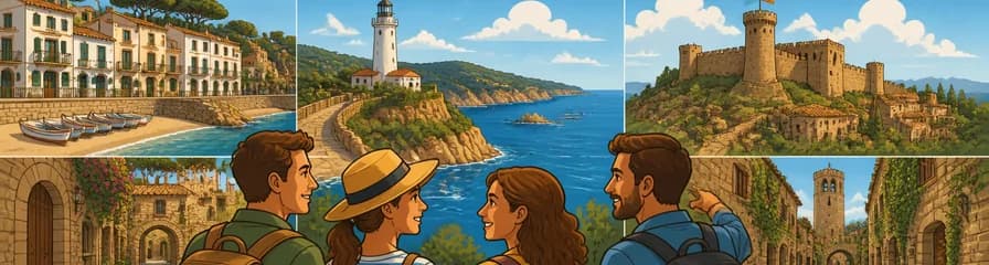 Excursión de un día a la Costa Brava y pueblos medievales desde Girona en grupo reducido
