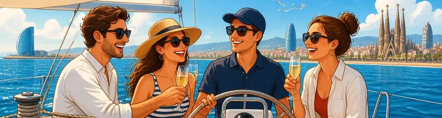 Aventura Mediterránea Privada en Velero por la Costa de Barcelona