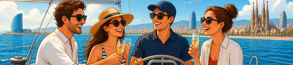 Aventura Mediterránea Privada en Velero por la Costa de Barcelona