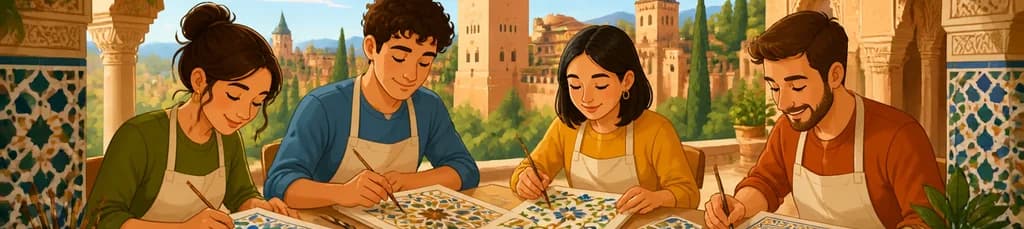 Taller de dibujo y pintura inspirado en la Alhambra