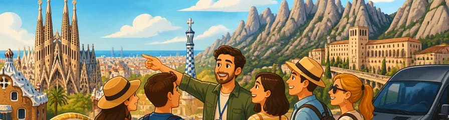 Excursión semiprivada a Barcelona y Montserrat con recogida y acceso sin colas