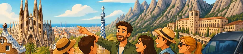 Excursión semiprivada a Barcelona y Montserrat con recogida y acceso sin colas