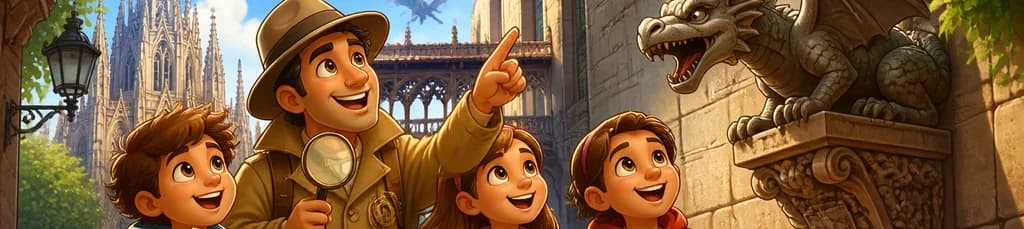 Recorrido privado de dragones en Barcelona, una aventura familiar para niños