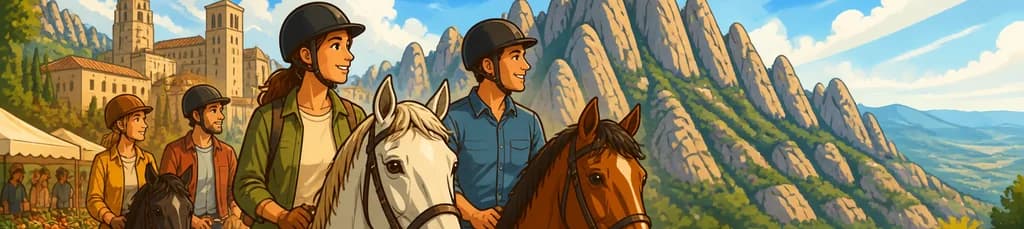 Experimente la belleza de Montserrat con nuestras cabalgatas privadas por su Parque Natural