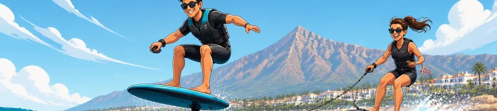Vuela o surfea: una experiencia de adrenalina con Efoil o Jet Surf en Marbella