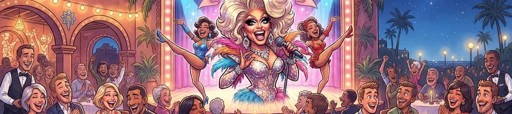 Noche de Comedia Drag y Cena en Music Hall Tavern Gran Canaria