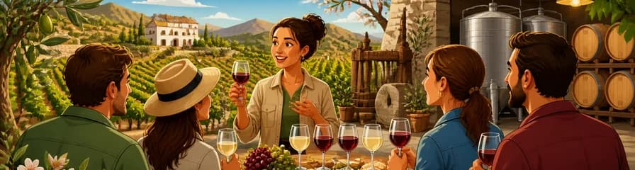 Tour del vino en Almería: cata en bodega ecológica y aperitivo en inglés