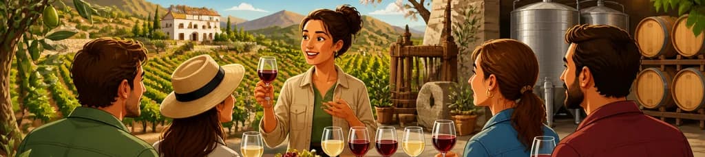 Tour del vino en Almería: cata en bodega ecológica y aperitivo en inglés