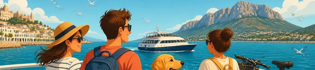 Viaje de ida y vuelta en ferry entre Denia y Jávea