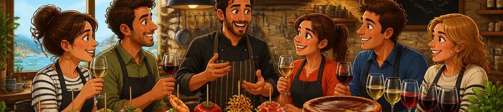 Taller y celebración de pintxos en la cocina secreta