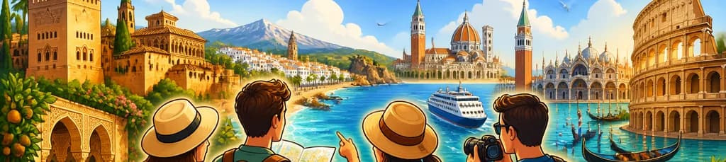 Un viaje inolvidable de 16 días: Descubre Andalucía, la Costa Mediterránea e Italia Clásica desde Madrid
