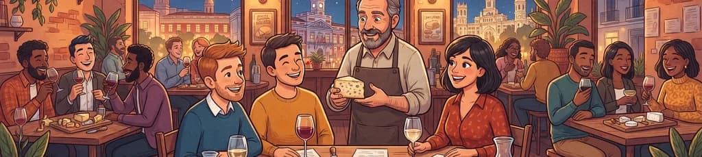 Experiencia de cata guiada: Quesos españoles y su maridaje con vinos selectos