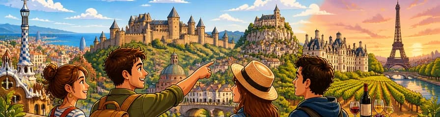 Excursión de 3 días de Barcelona a París por España