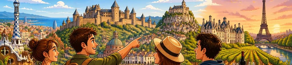 Excursión de 3 días de Barcelona a París por España