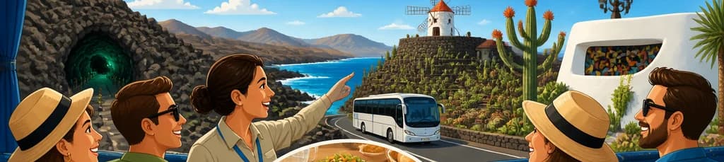 Recorrido en autobús por el norte de Lanzarote con almuerzo incluido
