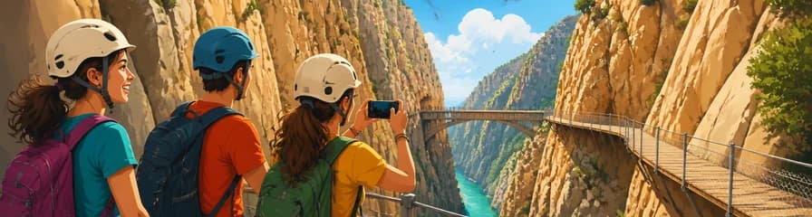 Experiencia de senderismo por la pasarela del Caminito del Rey