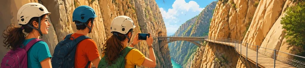Experiencia de senderismo por la pasarela del Caminito del Rey