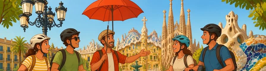 Recorrido de 3 horas por Barcelona en bici o e-bike: Gaudí en bicicleta