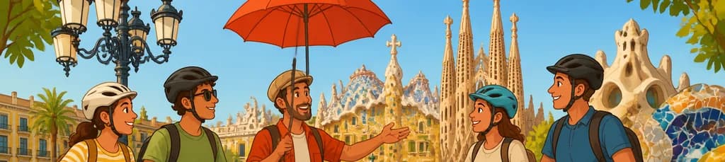 Recorrido de 3 horas por Barcelona en bici o e-bike: Gaudí en bicicleta