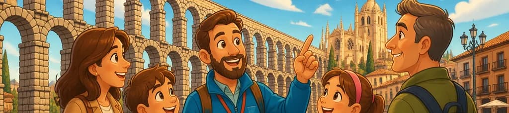 Recorrido privado guiado por lo más emblemático de Segovia, diseñado para niños y familias