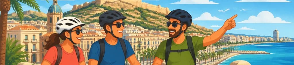 Recorrido privado en bicicleta por Alicante (mínimo 2 personas) con nivel de ciclismo intermedio requerido
