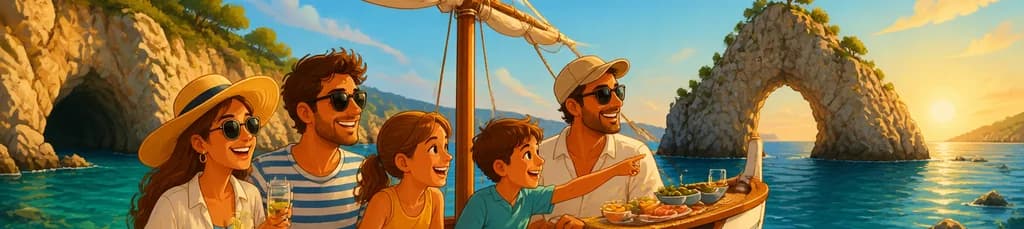 Aventuras Marítimas Privadas en un Barco Tradicional por Calas con Aperitivo Incluido