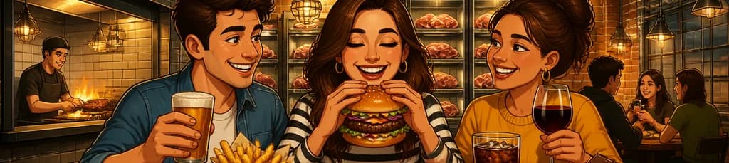Experiencia gastronómica en SteakBurger Arenal: menú con hamburguesa de 160 gramos