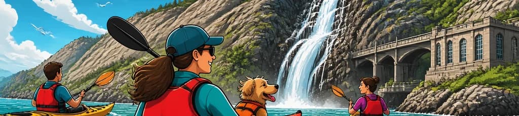 Travesía en kayak por la Cascada de Ézaro