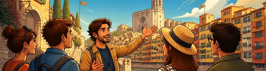 Hola Girona: Paseo introductorio privado de 2 horas por la ciudad con un guía local