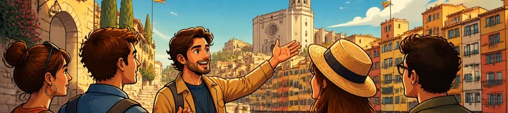 Hola Girona: Paseo introductorio privado de 2 horas por la ciudad con un guía local